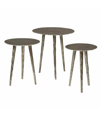 Tower Living  Metalen bijzettafels Renew set van 3