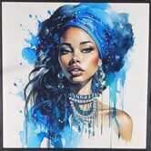 Glam Art schilderij Cylia 82 x 82 cm