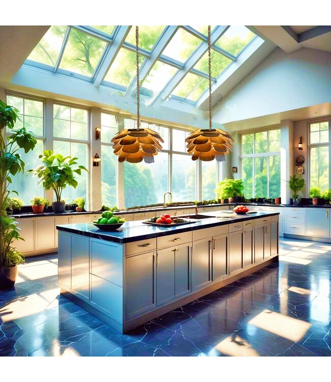 Leclercq & Bouwman hanglamp Artisjok Brons of Zilver