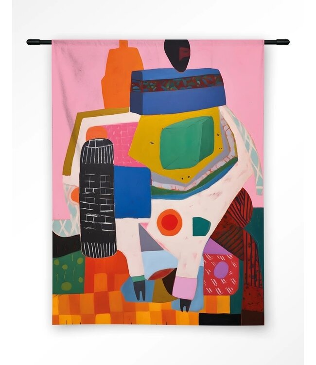 Urban Cotton Wandkleed Battle of Colour