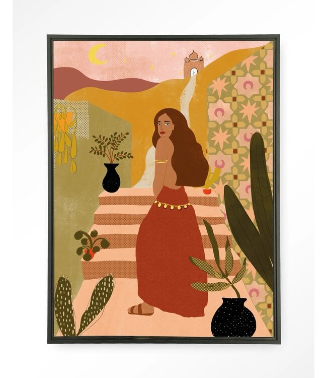 Urban Cotton Wandkleed Caribbean Night