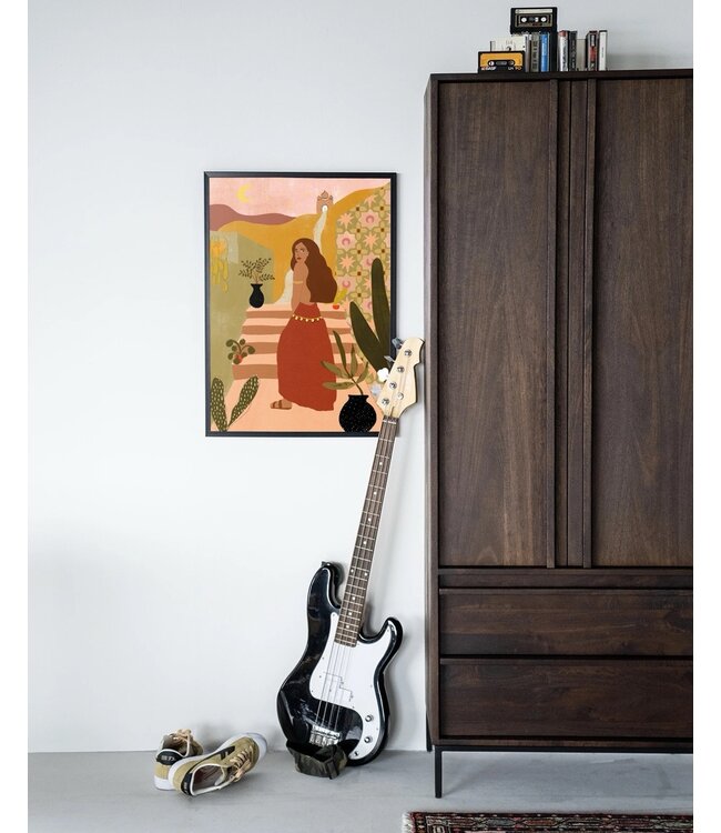 Urban Cotton Wandkleed Caribbean Night