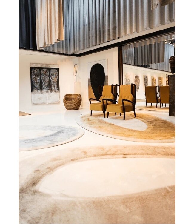 Mart Visser vloerkleed Brush Ovale Kleur 69: Ocker Brown