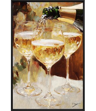 Wandkraft Akoestisch paneel Golden Bubbles