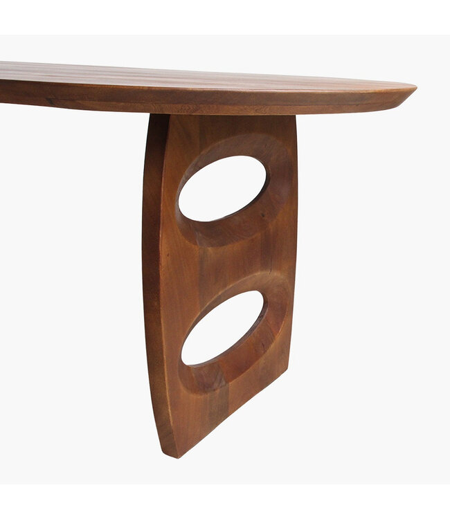 Raw Materials eettafel Bullnose Bruin Teardrop