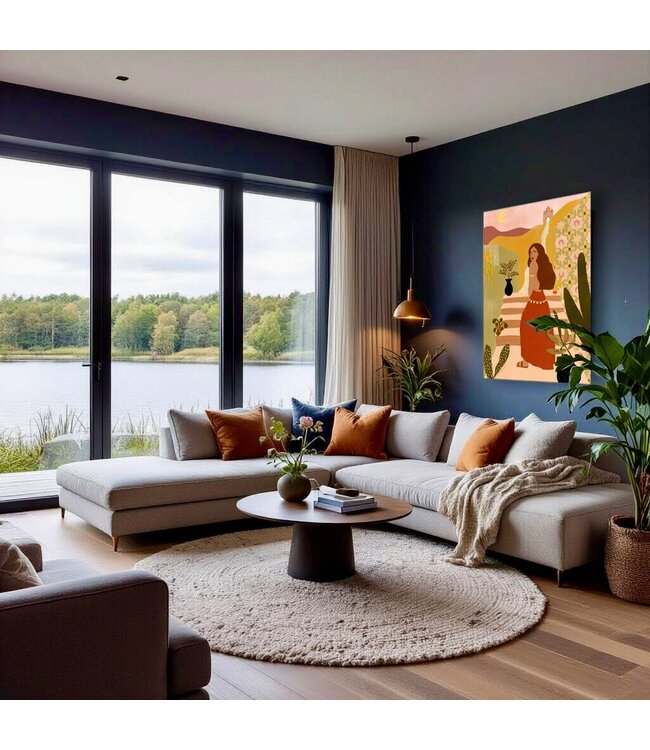 Urban Cotton Wandkleed Caribbean Night