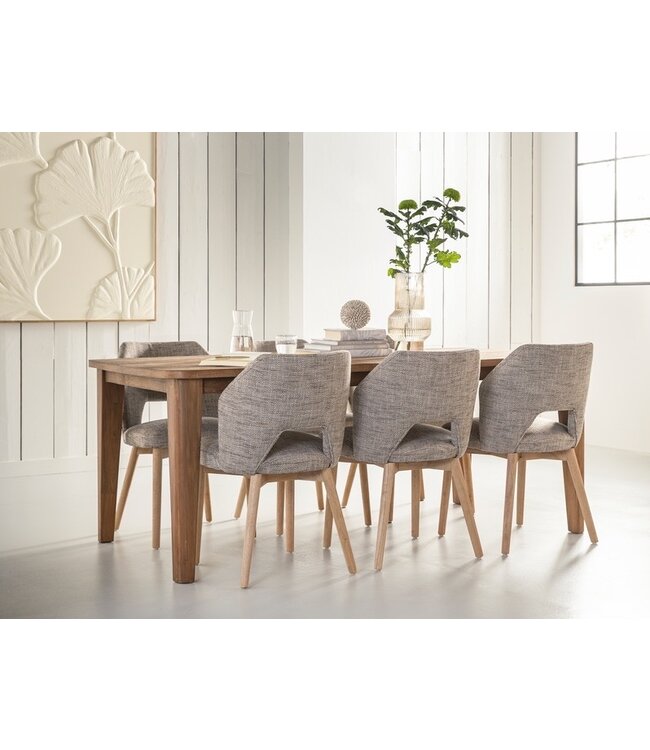 Must Living eetkamerstoel Blossom in Polaris Bruin