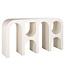 Richmond Interiors Wandtafel Bloomstone White