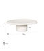 Richmond Interiors Salontafel Bloomstone 110x90 (White)