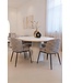 Richmond Interiors eettafel Bloomstone White, Rond  130  cm