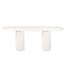 Richmond Interiors eettafel Bloomstone White, organisch gevormd  260  cm
