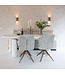 Richmond Interiors eettafel Bloomstone White, organisch gevormd 235 cm