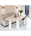 Richmond Interiors eettafel Bloomstone White, organisch gevormd 235 cm