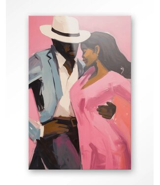 Urban Cotton Glasschilderij Cha Cha Cha Urban Cotton Glasschilderij Cha Cha Cha