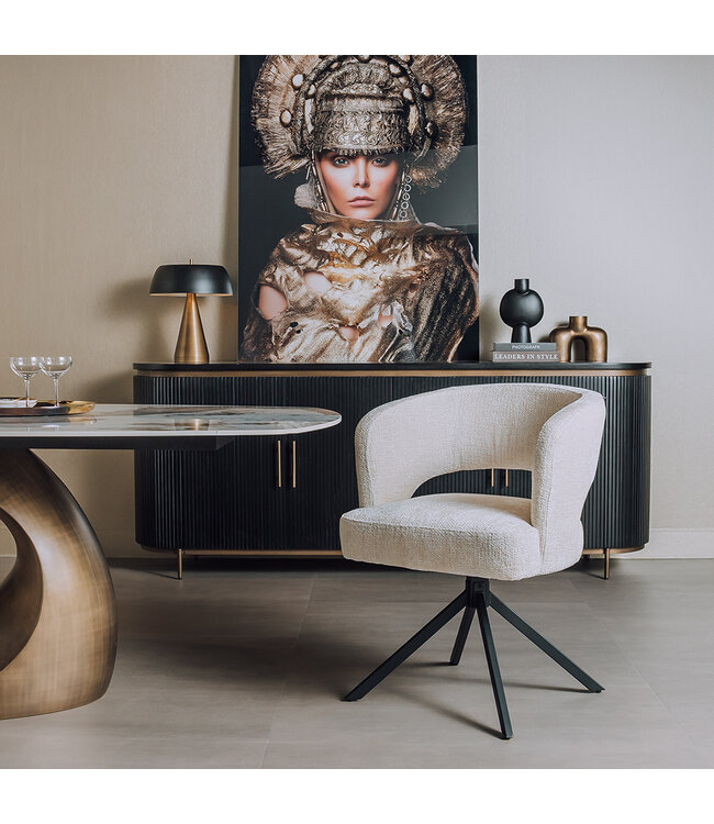 Tower Living draaibare eetkamerstoel Mura Pearl (2e kans)