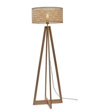 Good&Mojo Vloerlamp Java 4-poot naturel