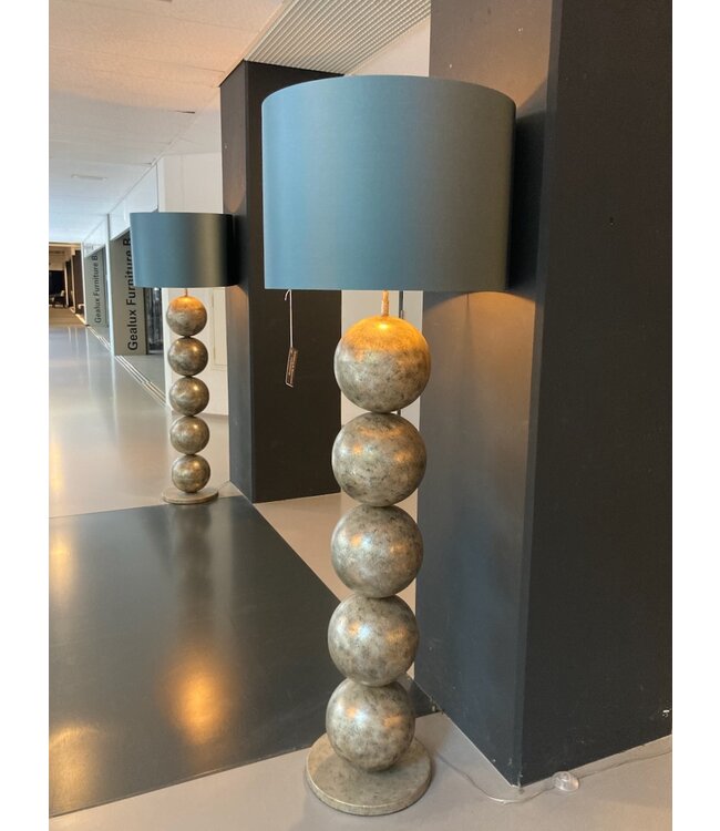 Leclercq & Bouwman vloerlamp Boss met 5 bollen Silver Cream