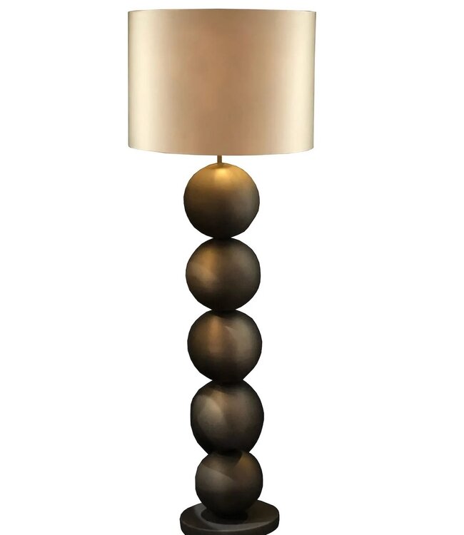 Leclercq & Bouwman vloerlamp Boss met 5 bollen Industrial Dark