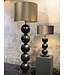 Leclercq & Bouwman tafellamp Boss Black Textured 3 bollen
