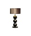 Leclercq & Bouwman tafellamp Boss Black Textured 3 bollen