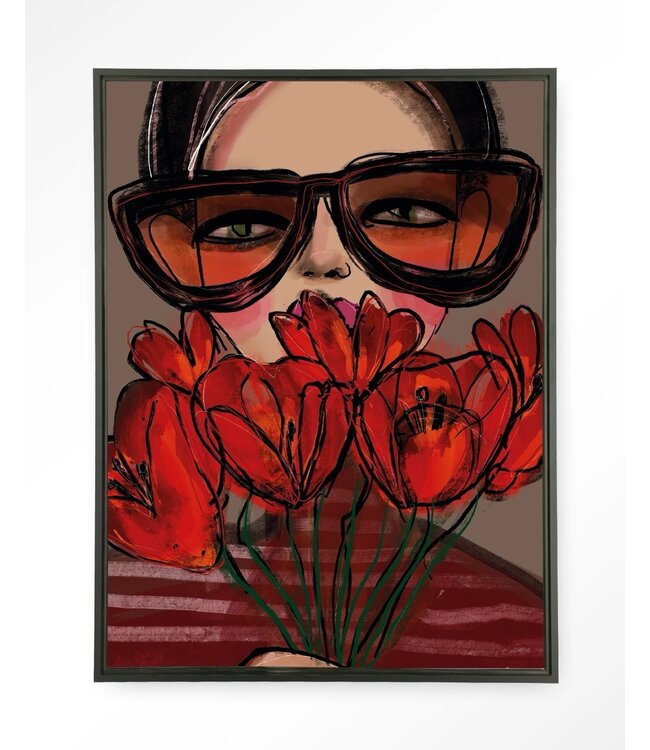 Urban Cotton wandkleed  Poppy