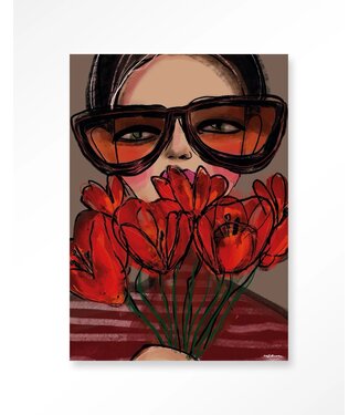 Urban Cotton Wandkleed Poppy