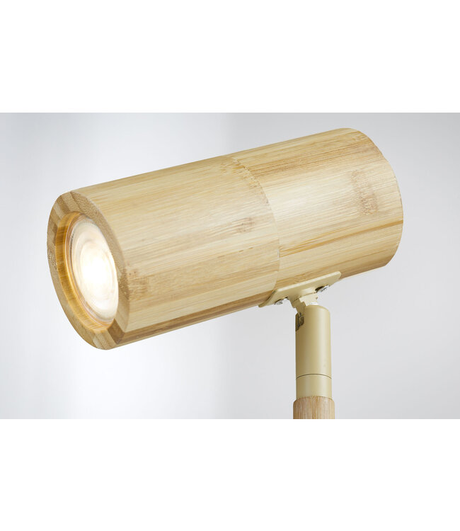 Good&Mojo vloerlamp Java bamboe naturel met spot