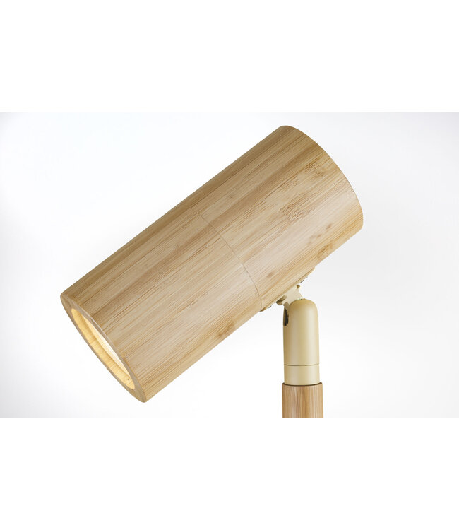 Good&Mojo vloerlamp Java bamboe naturel met spot