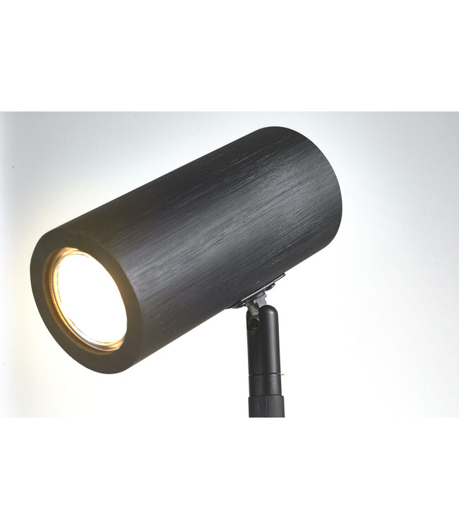 Good&Mojo vloerlamp Java bamboe zwart met spot