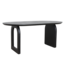 Raw Materials eettafel Bullnose zwart met mix onderstel