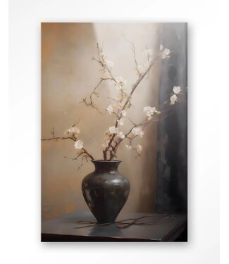 Urban Cotton Glasschilderij Light Blossom Vase