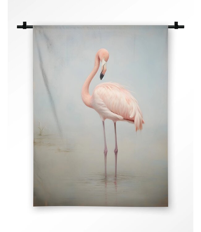 Urban Cotton Wandkleed Flamingo Vintage