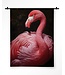 Urban Cotton Wandkleed Pink Flamingo