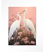 Urban Cotton Wandkleed Pink Love Birds