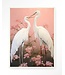 Urban Cotton Wandkleed Pink Love Birds