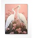 Urban Cotton Wandkleed Pink Love Birds
