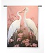 Urban Cotton Wandkleed Pink Love Birds