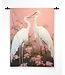 Urban Cotton Wandkleed Pink Love Birds