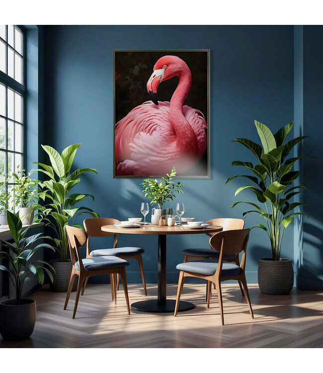Urban Cotton Wandkleed Pink Flamingo