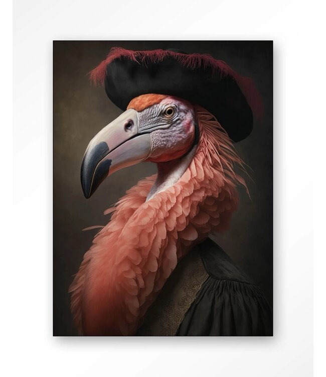 Urban Cotton Wandkleed Flamingo