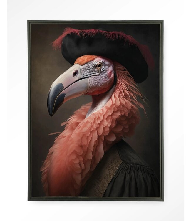 Urban Cotton Wandkleed Flamingo