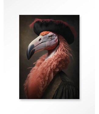Urban Cotton Wandkleed Flamingo