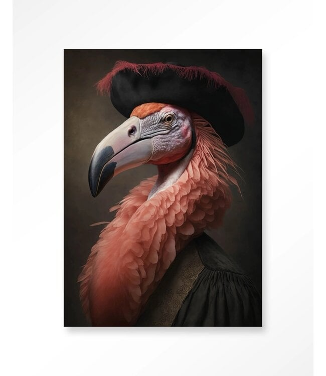 Urban Cotton Wandkleed Flamingo