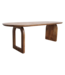Raw Materials Bullnose eettafel bruin mix onderstel