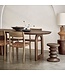 Raw Materials eettafel Bullnose bruin mix onderstel