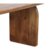 Bullnose eettafel bruin gesloten onderstel