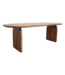 Raw Materials Bullnose eettafel bruin gesloten onderstel