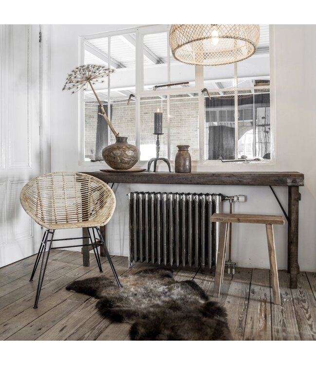 Raw Materials Console tafel opklapbaar bruin