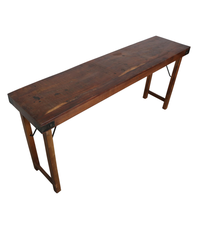 Raw Materials Console tafel opklapbaar bruin