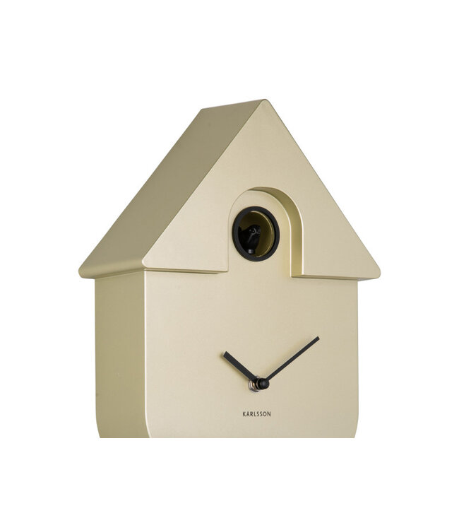 Karlsson wandklok Modern Cuckoo Metallic Gold